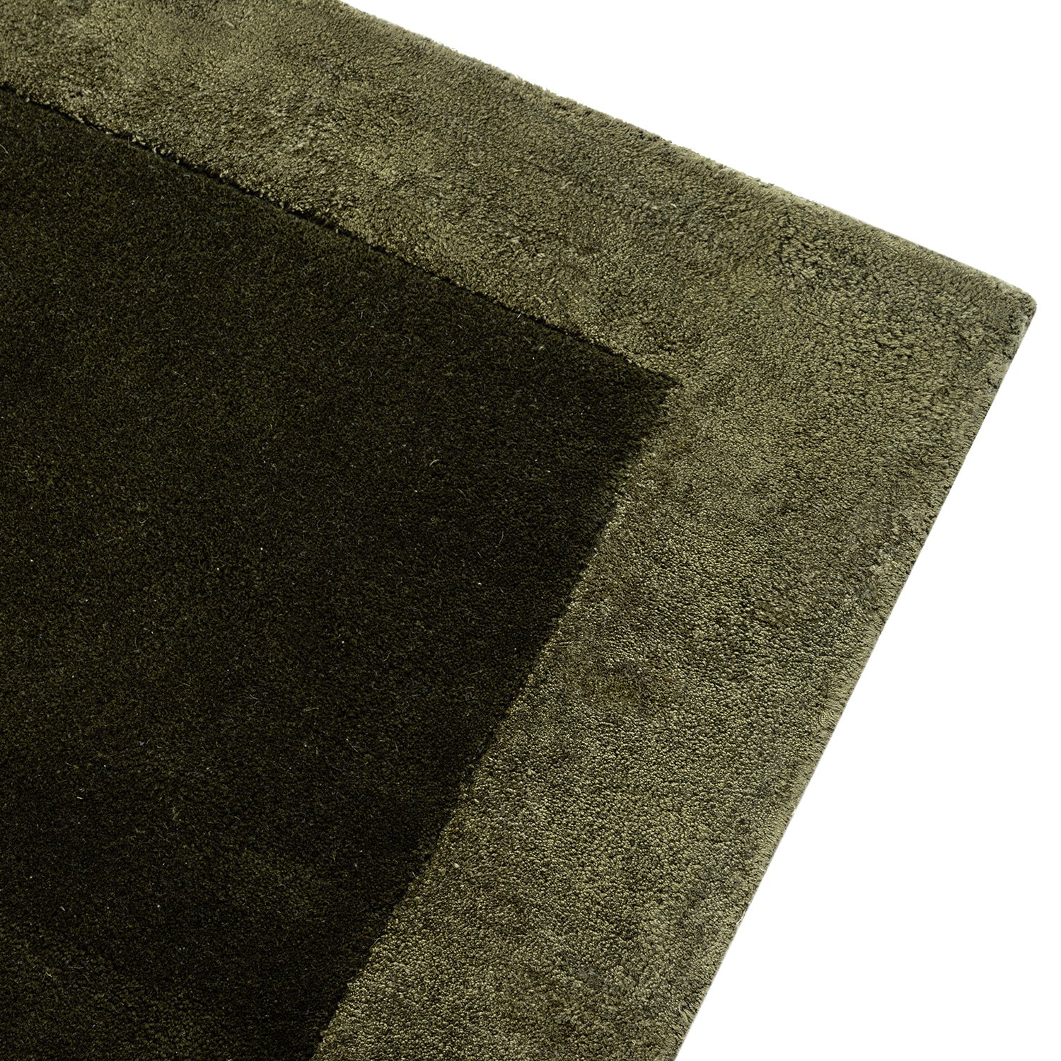 Albi Moss Green Hand Tufted Wool & Viscose Rug - Image 5