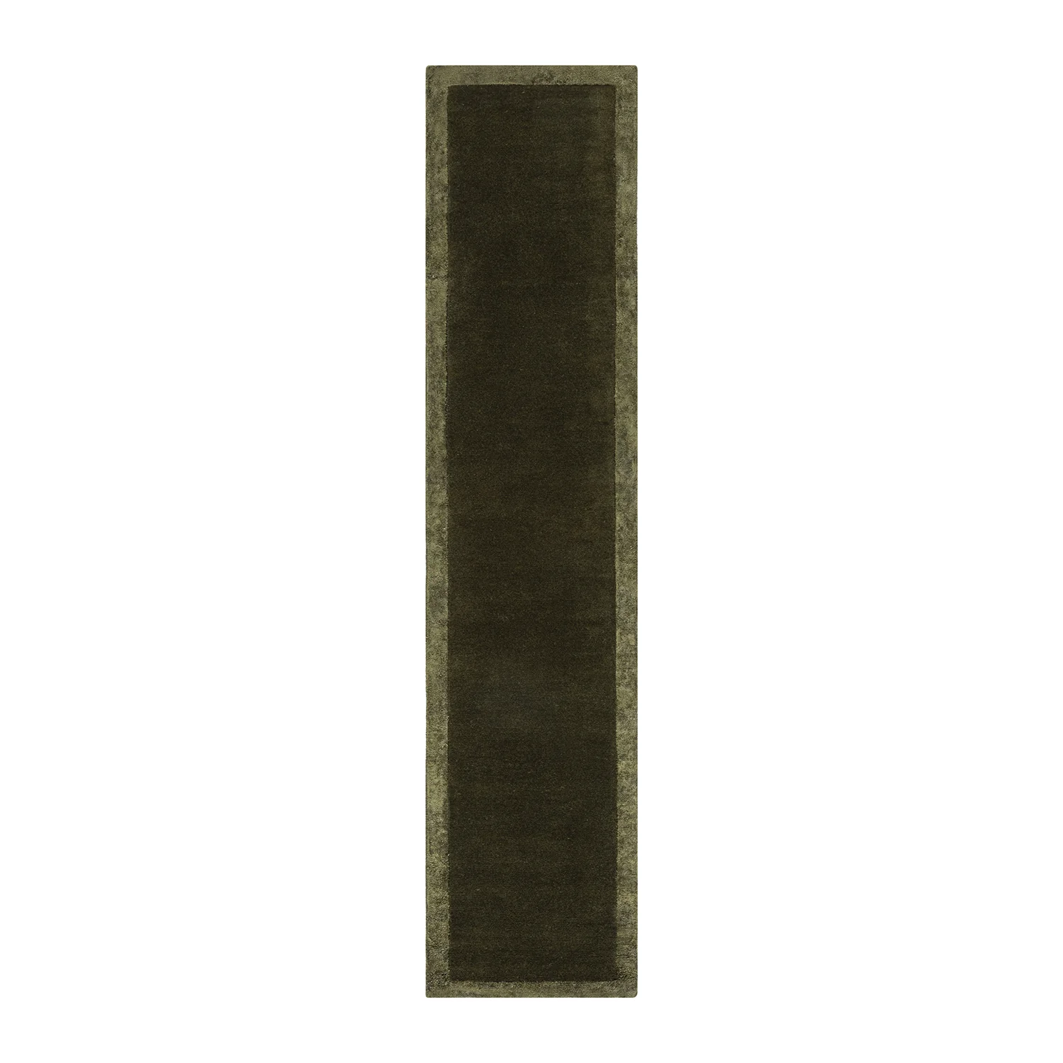 Albi Moss Green Hand Tufted Wool & Viscose Runner
