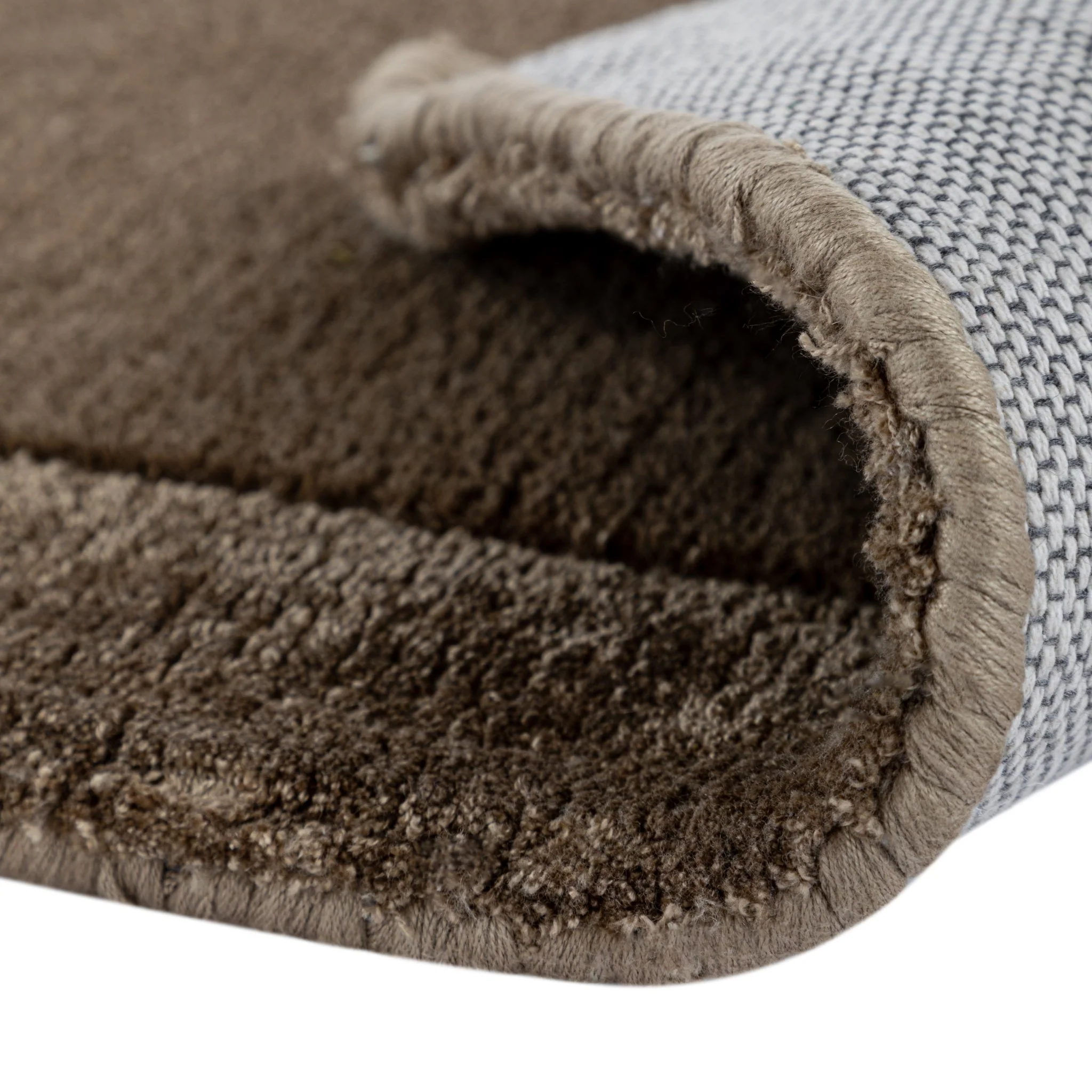 Albi Taupe Hand Tufted Wool & Viscose Runner - Image 5