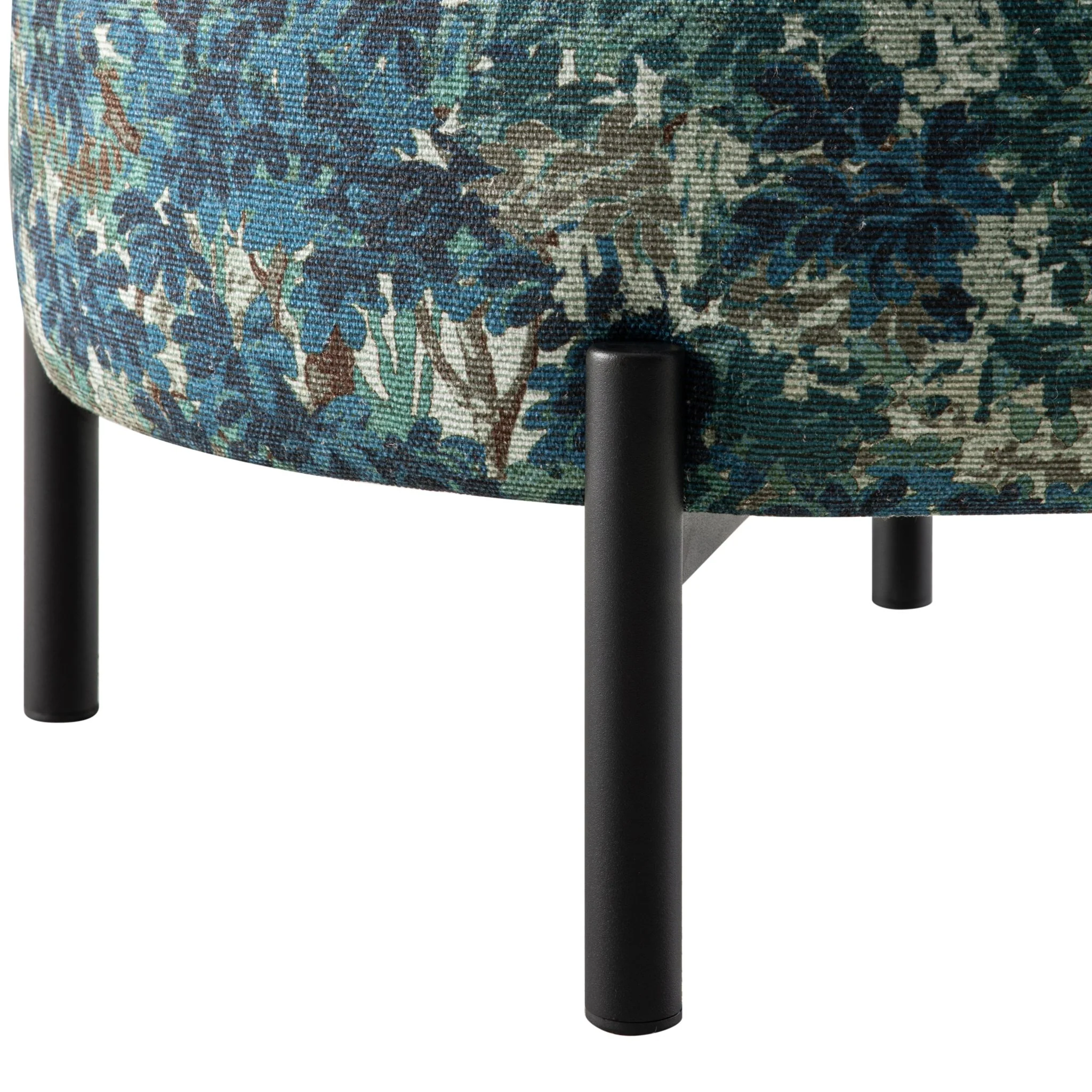 Amboise Round Storage Pouffe, Julien Linen Blend - Image 11