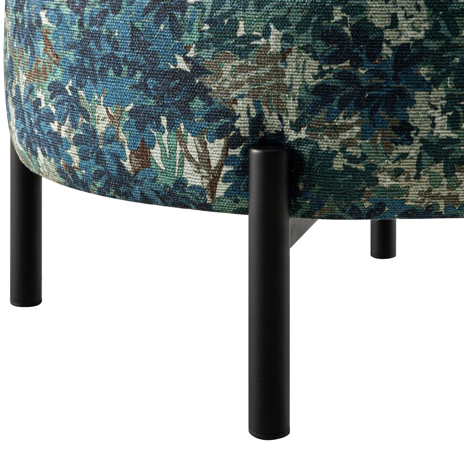 Amboise Round Storage Pouffe, Julien Linen Blend - Image 15