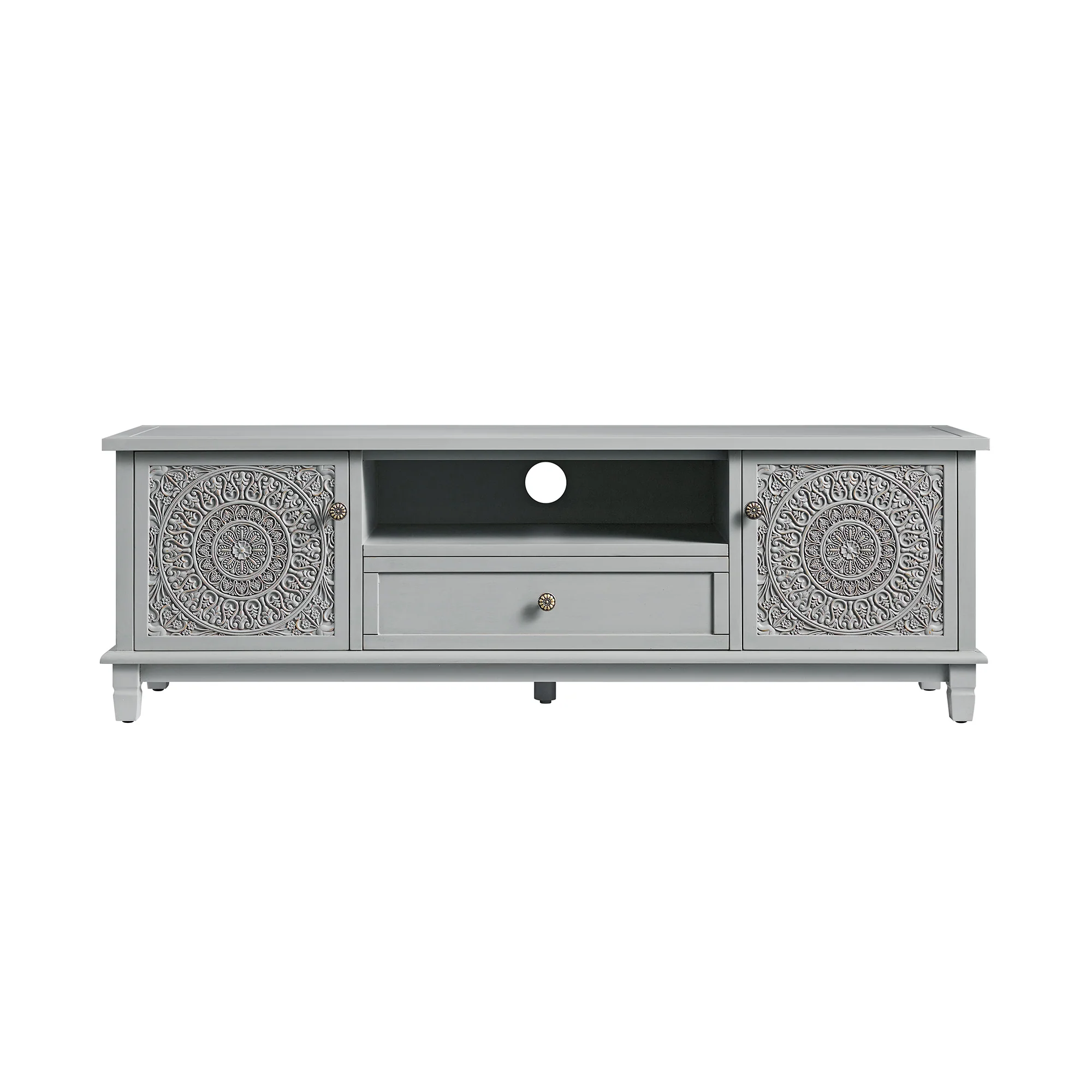 Chantilly Mid Grey 150cm Wide TV Unit - Image 7