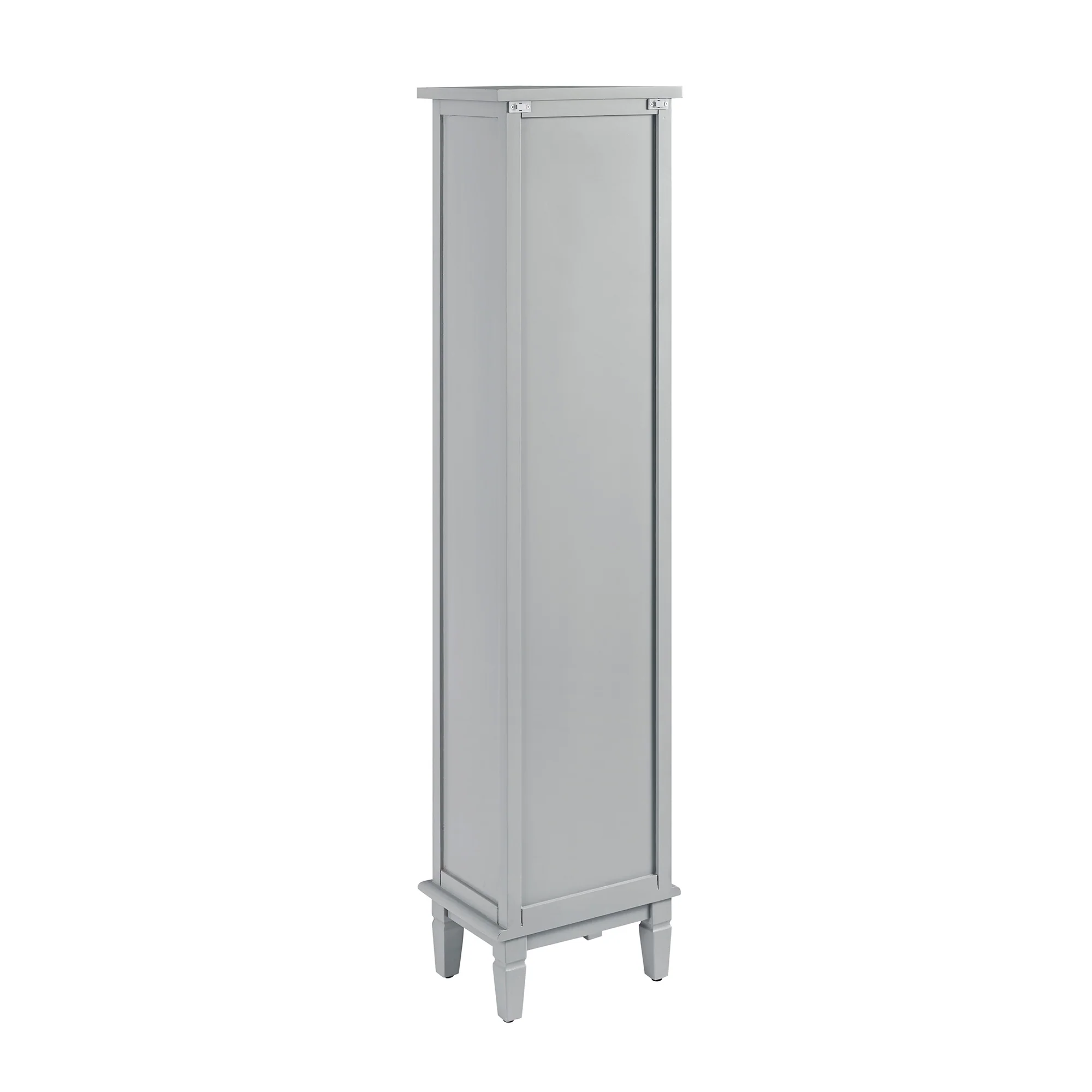 Chantilly Mid Grey Carved Bathroom Tallboy Cabinet - Image 12