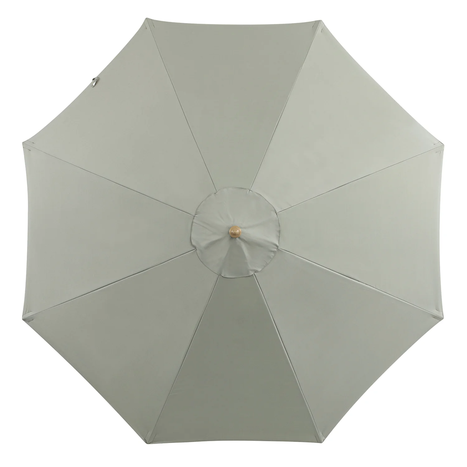 Colette Riviera Scalloped Garden Tilt Parasol, Stone and White - Image 5