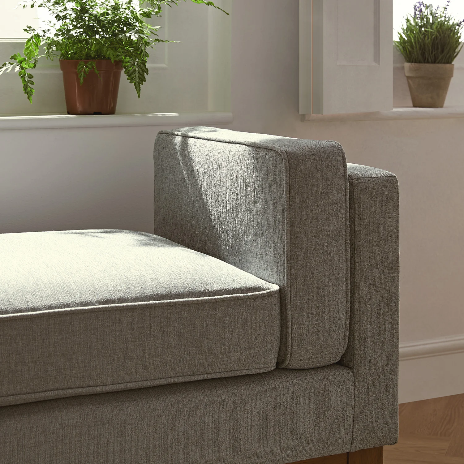 Dipley Sage Woven Fabric Upholstered Bench - Image 5