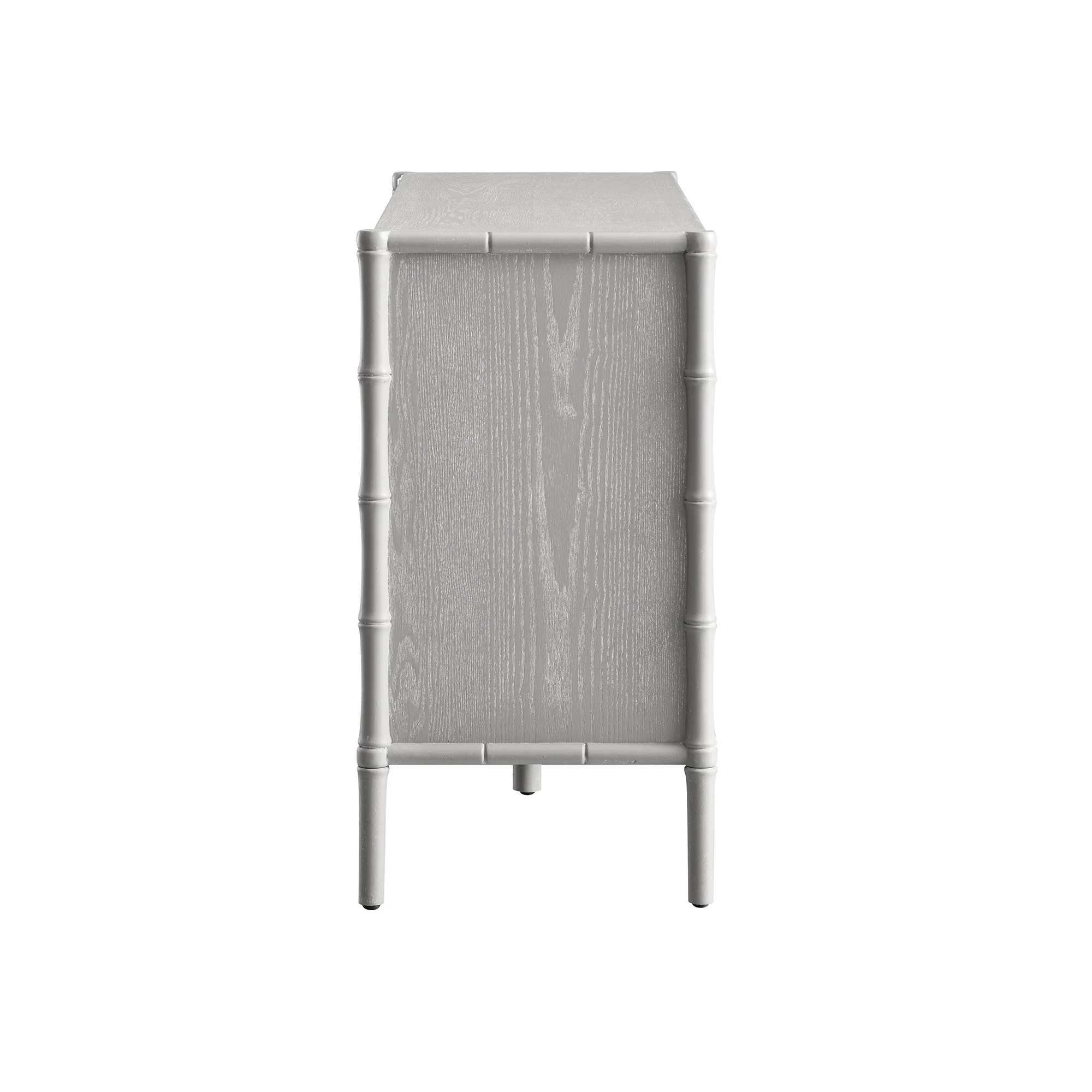 Elstowe Faux Bamboo 6-Drawer Chest, Warm Grey - Image 10