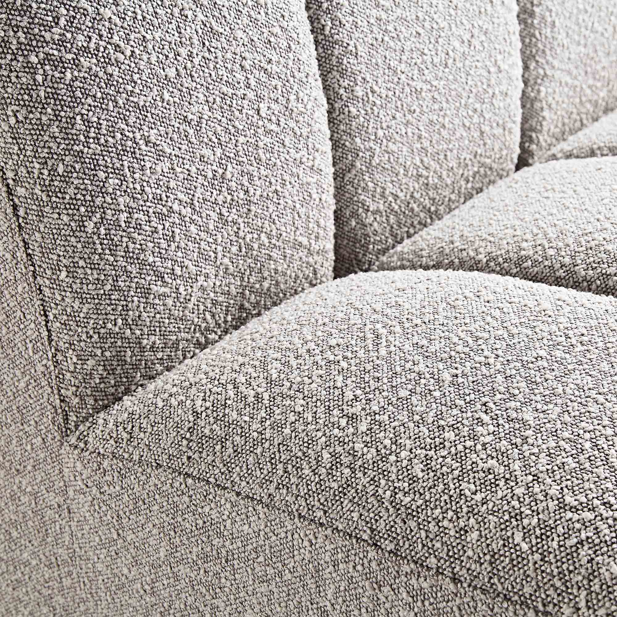 Granvia Taupe Boucle Modular Sofa, 4-Seater Large Corner Sofa - Image 10