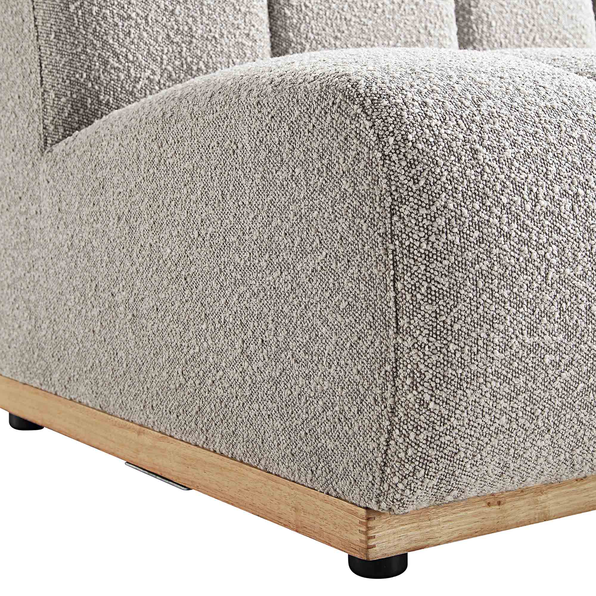 Granvia Taupe Boucle Modular Sofa, 4-Seater Large Corner Sofa - Image 11