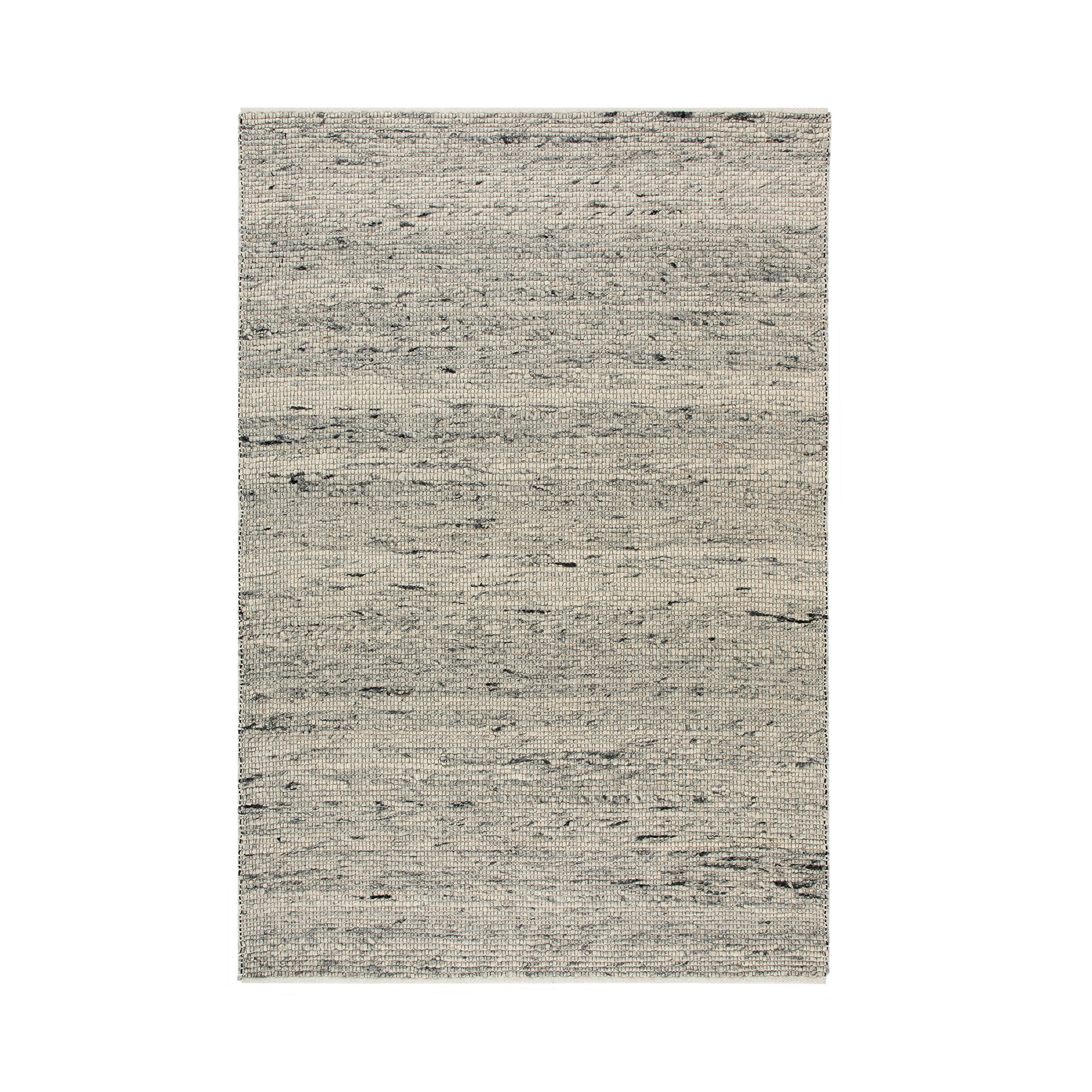 Indra Dark Grey Handwoven Wool Rug