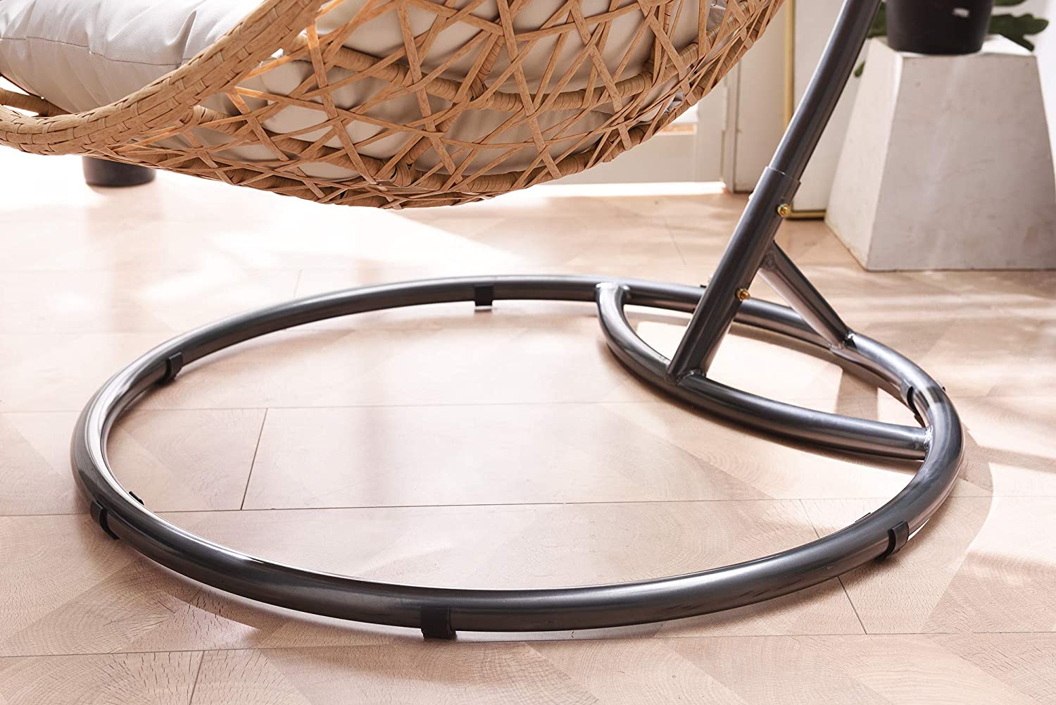 Indra Rattan Hanging Egg Chair - Image 4
