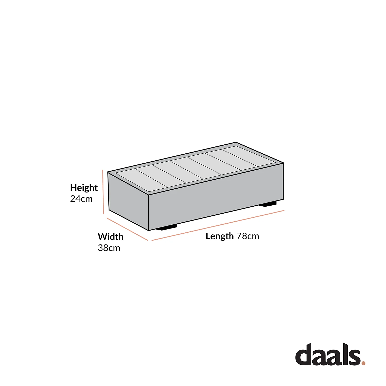Jardin Aluminium Outdoor Side Table, Pumice - Image 4