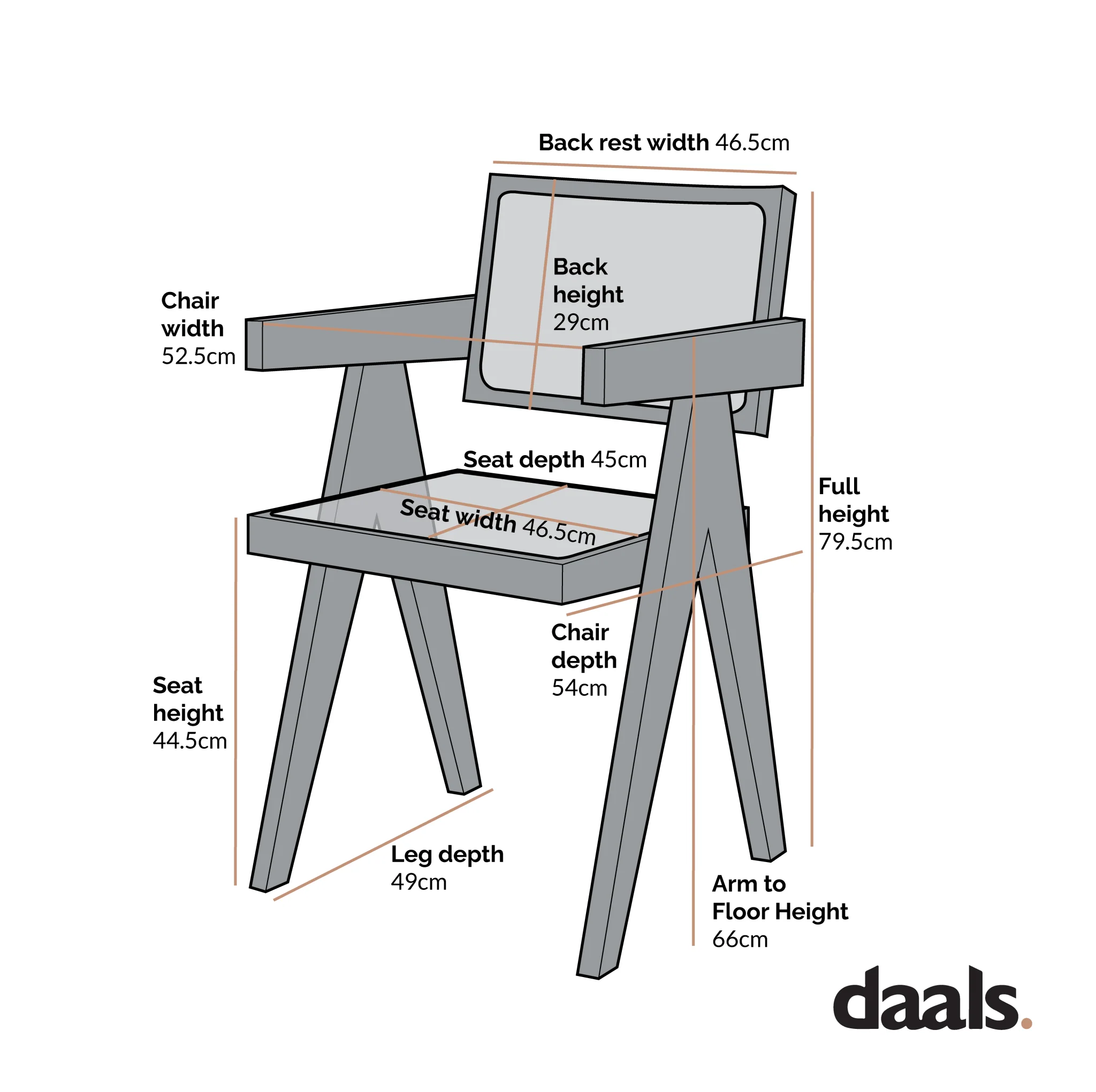 Jeanne Dark Walnut Cane Rattan Solid Beech Wood Dining Chair - Image 5