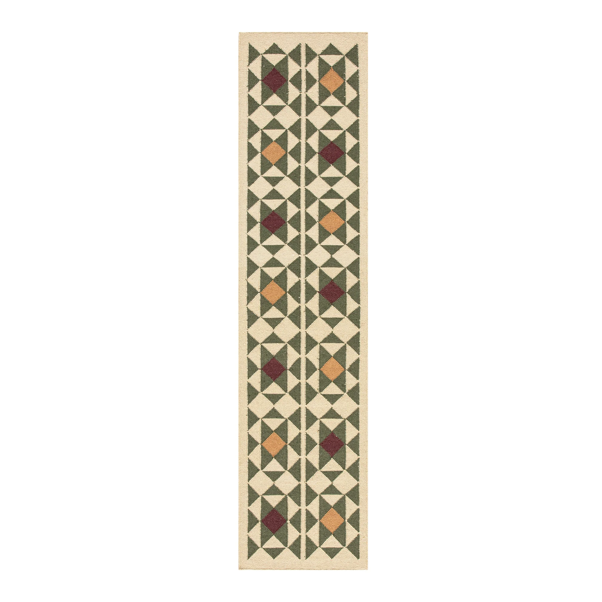 Kamala Geometric Handwoven Wool Runner