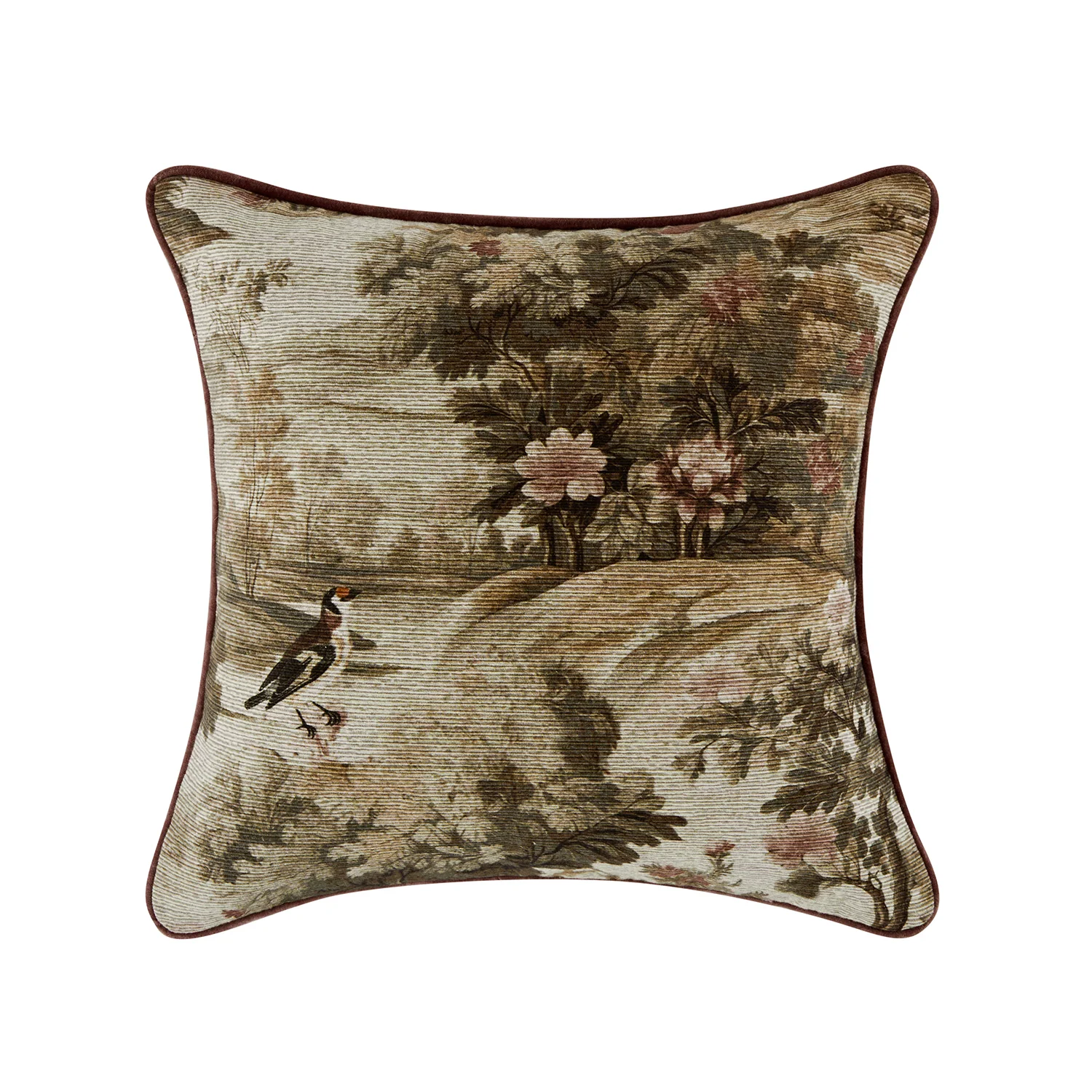 Le Bayeux Camille Ribbed Cotton Tapestry Cushion