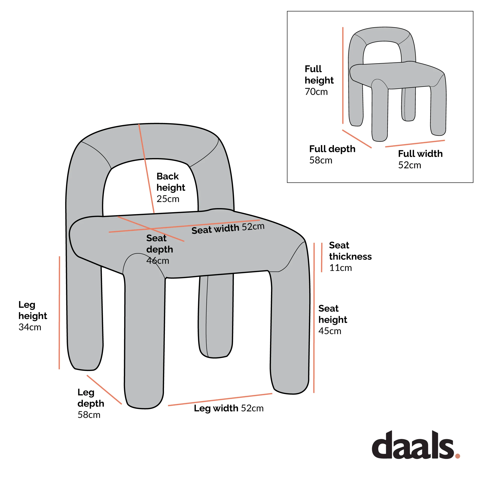 Libby Light Taupe Boucle Dining Chair - Image 5