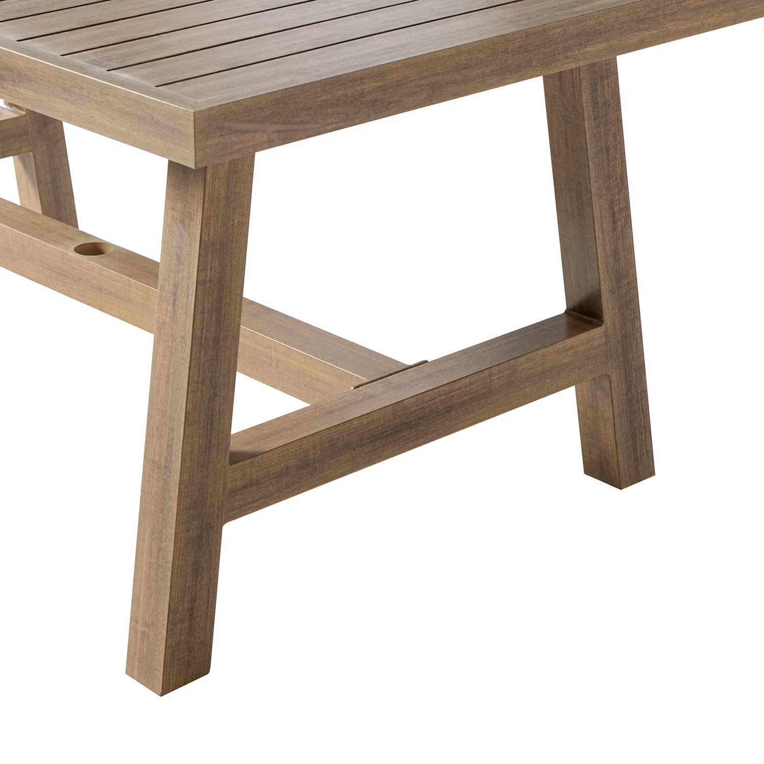 Manresa Rope 6-Seater Rectangular Dining Set, Natural and Grey - Image 9