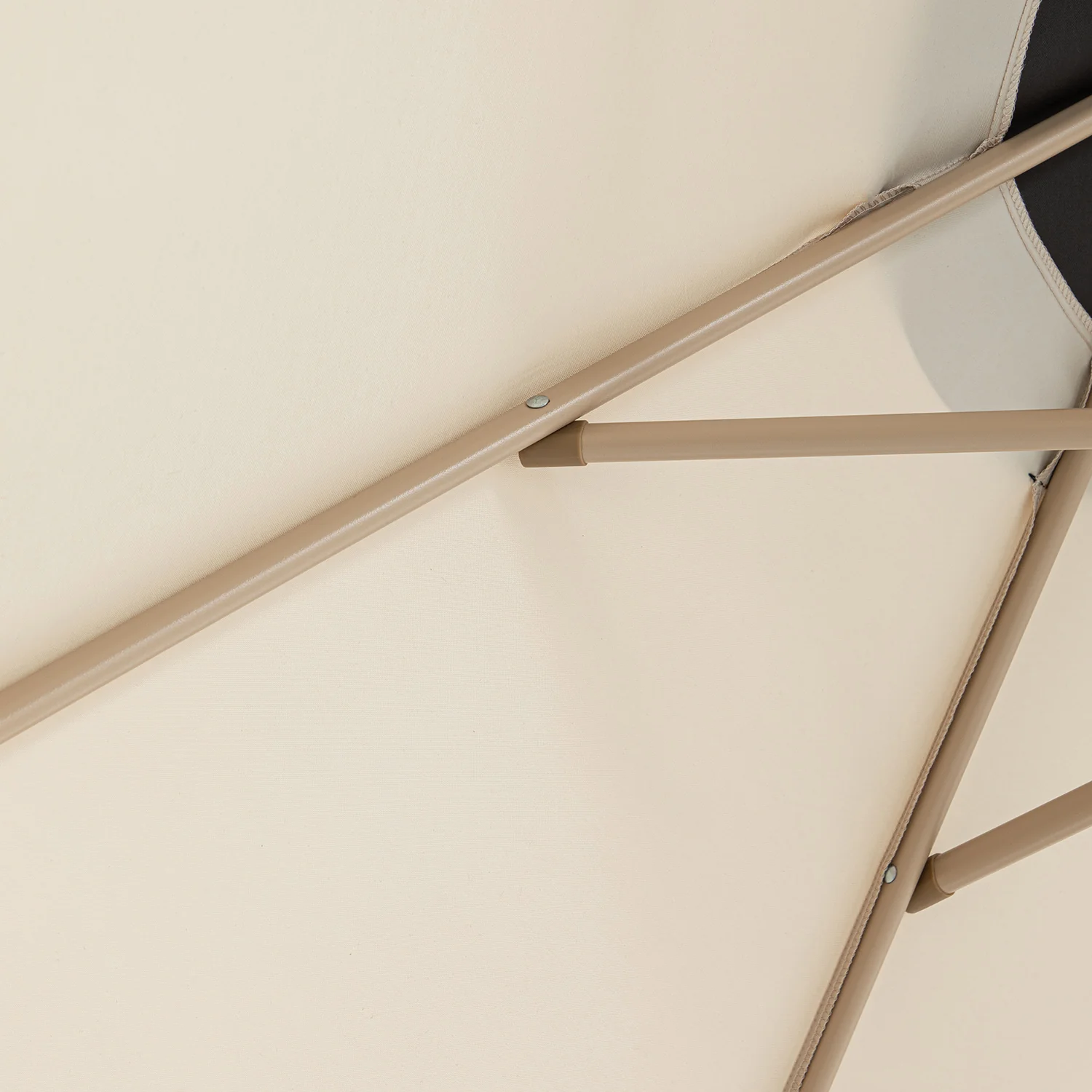 Margaux Scalloped Garden Tilt Parasol, Licorice and Beige - Image 10