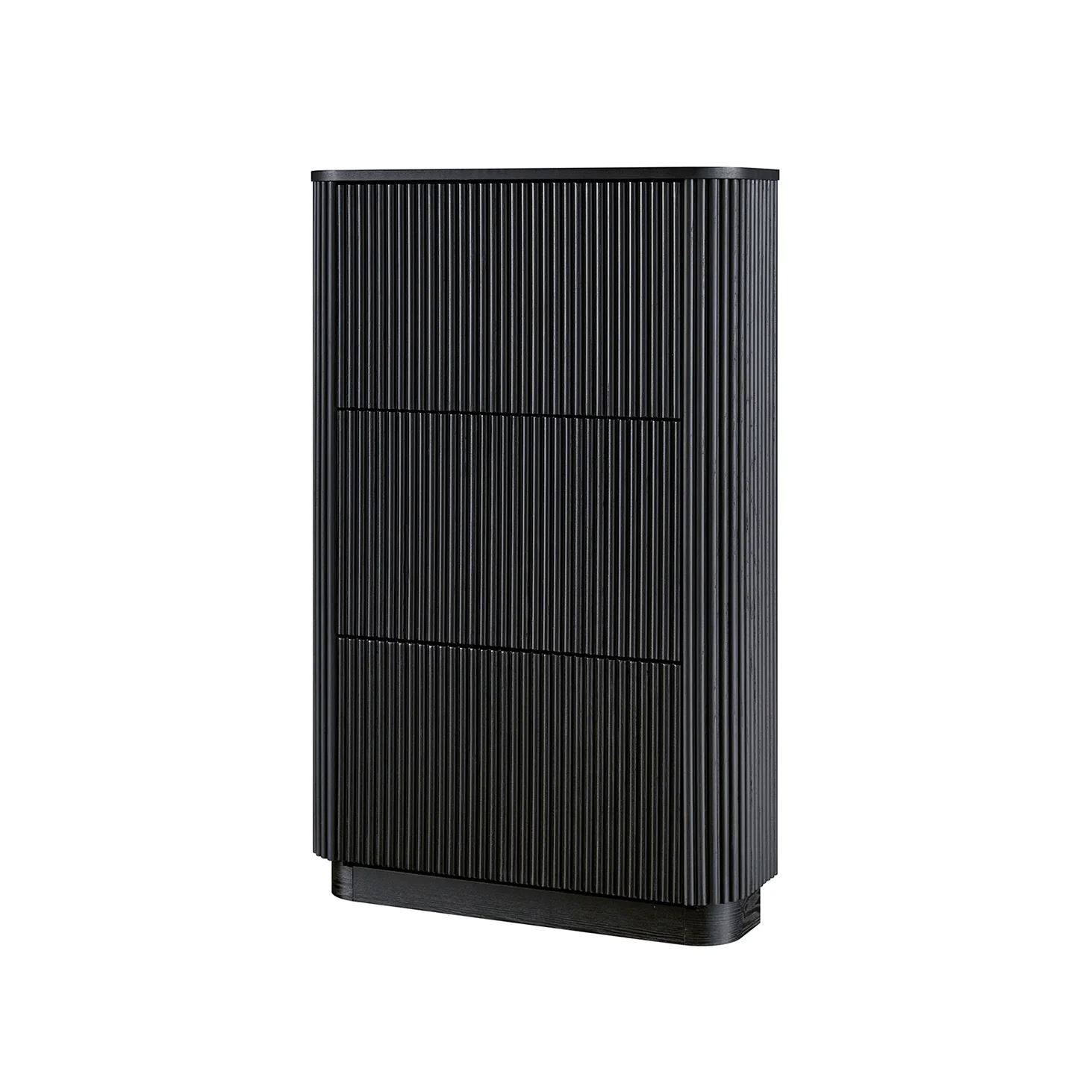 Maru 3-Door Shoe Storage Cabinet, Black - Image 9