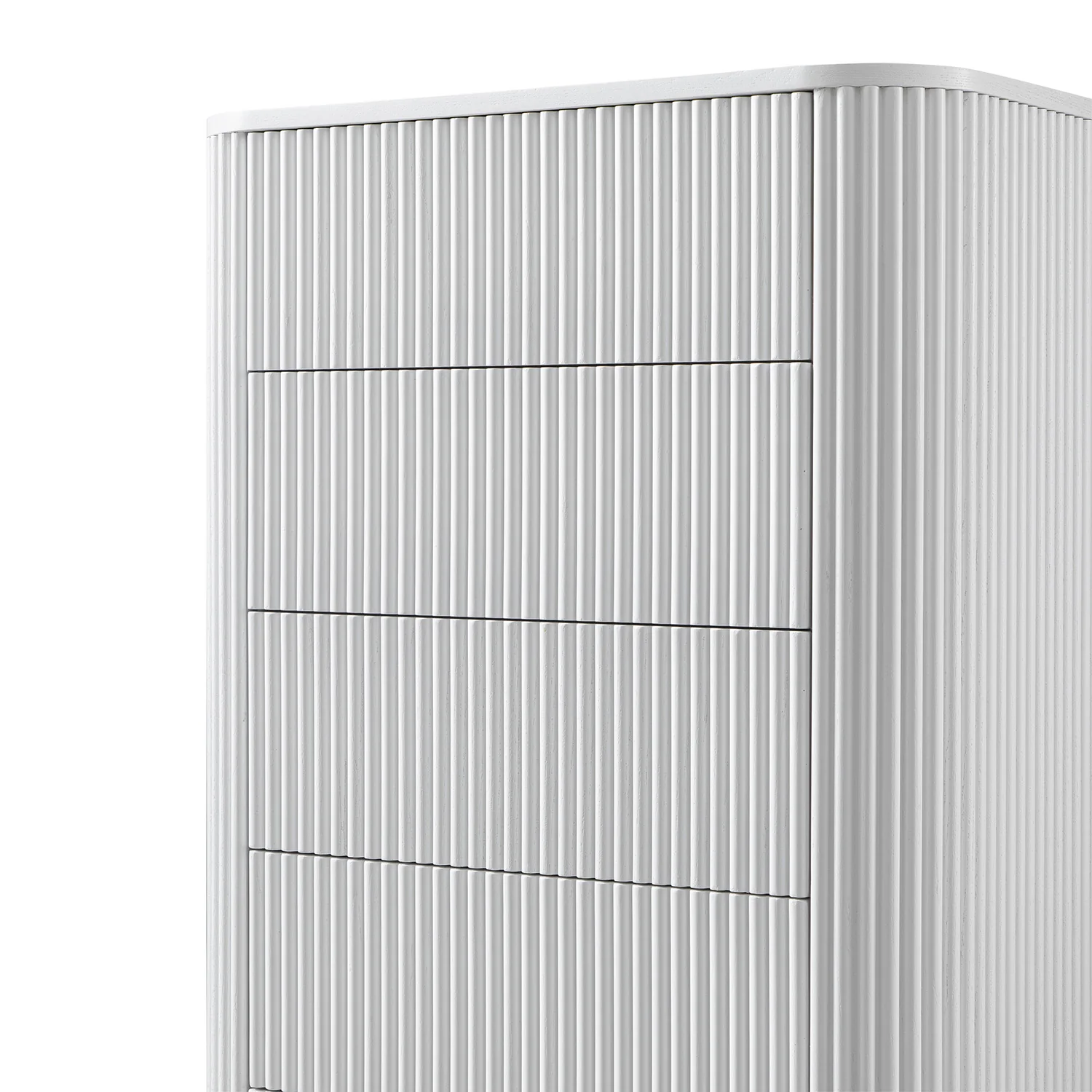 Maru Chest of 5 Drawers, Washed White - Image 12