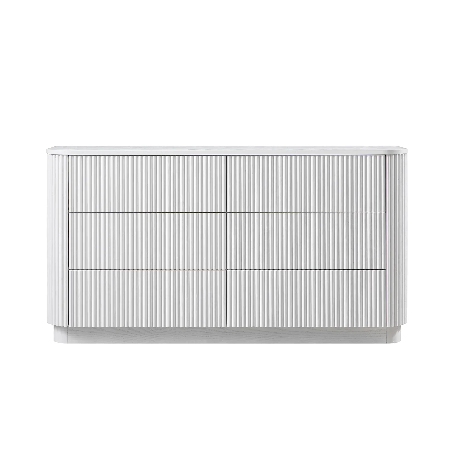 Maru Chest of 6 Drawers, Washed White - Image 5