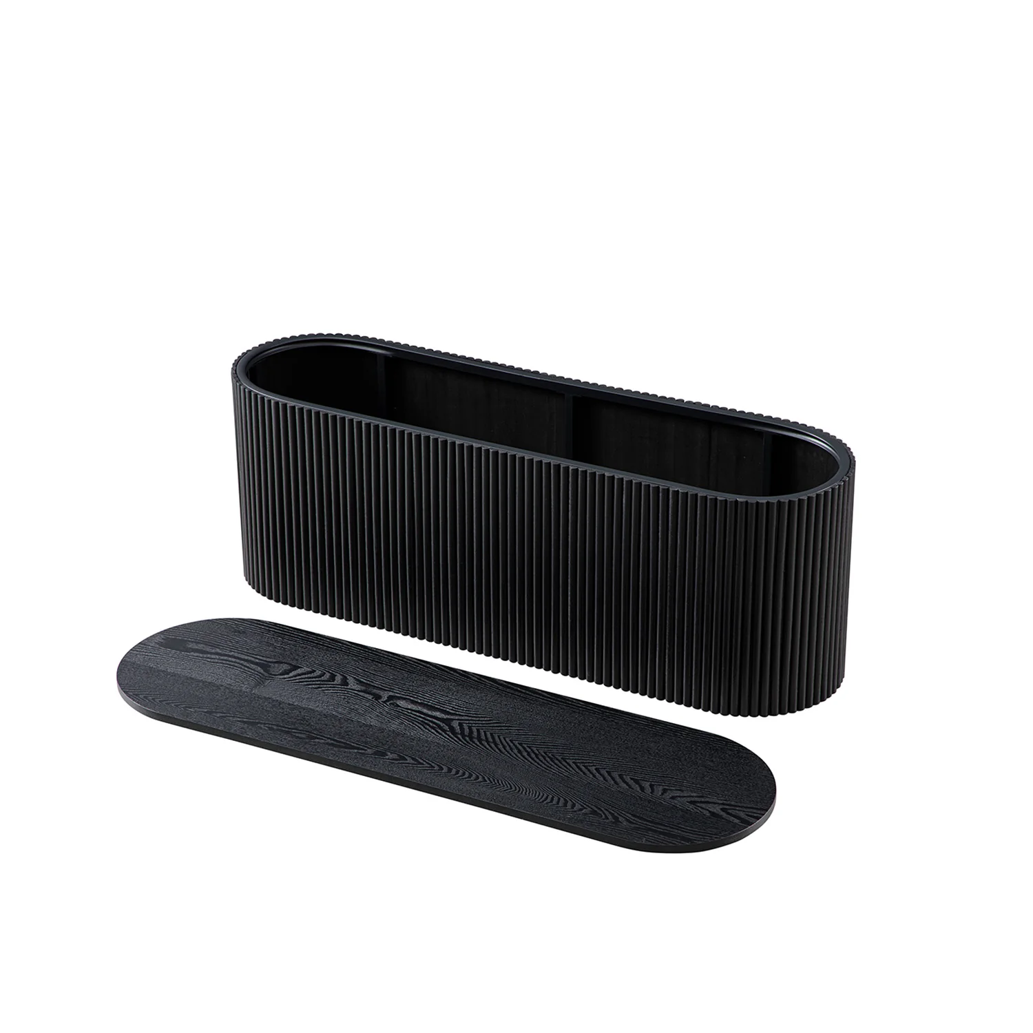 Maru Storage Ottoman Bench, Black - Image 9