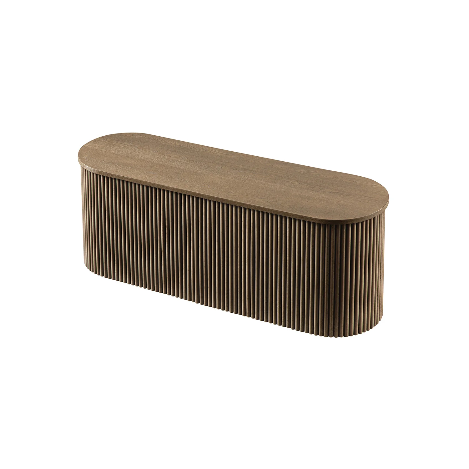 Maru Storage Ottoman Bench, Silver Oak - Image 5