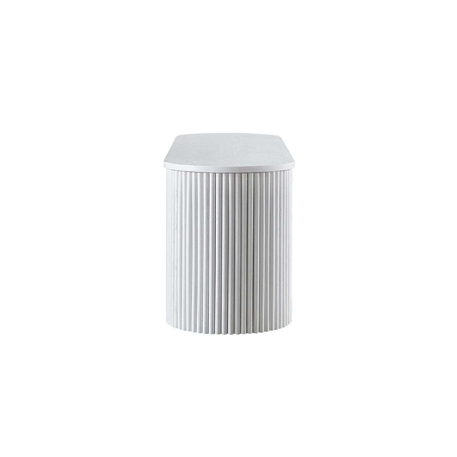 Maru Storage Ottoman Bench, Washed White - Image 13
