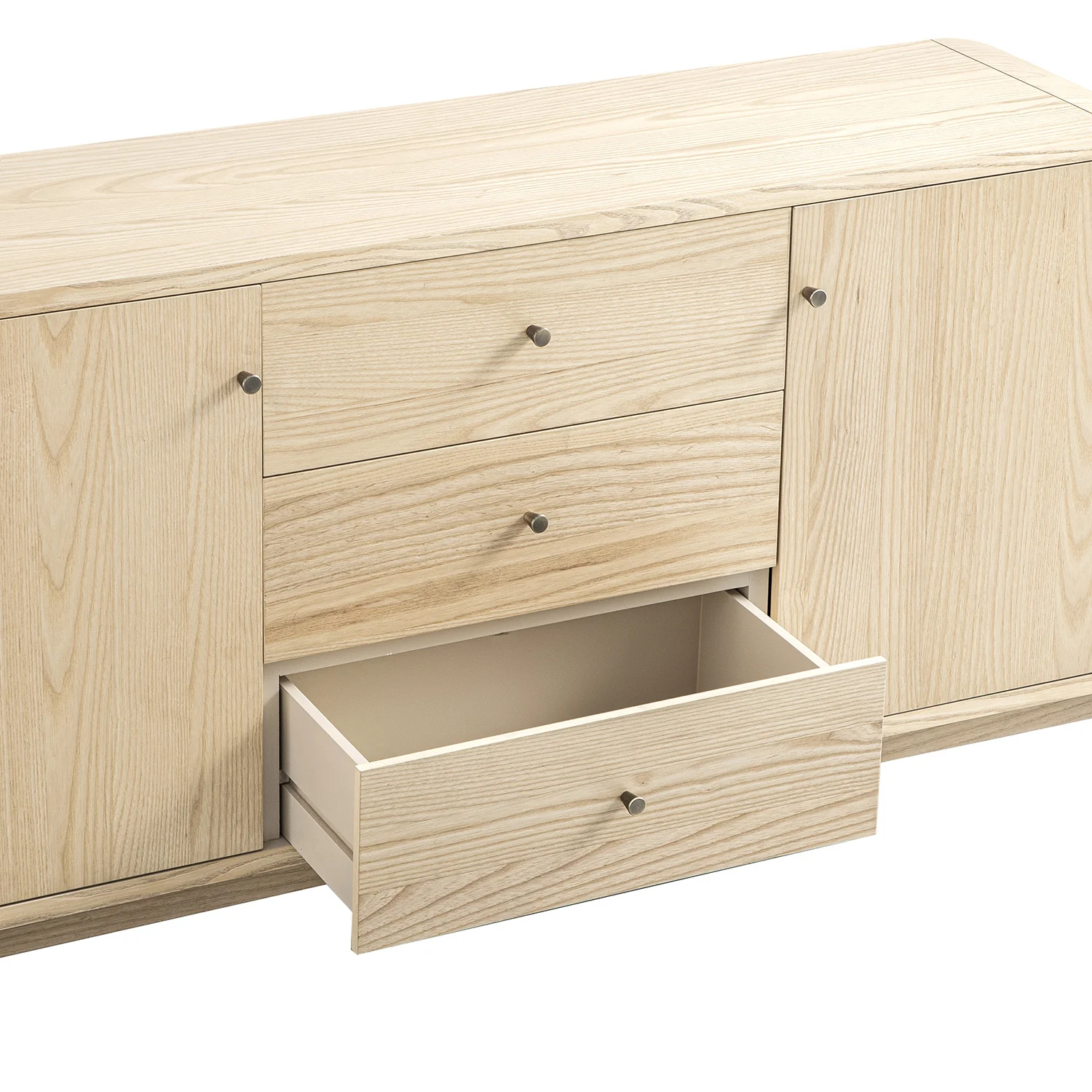 Maude Wide 3-Drawer Sideboard, Natural Ash - Image 13