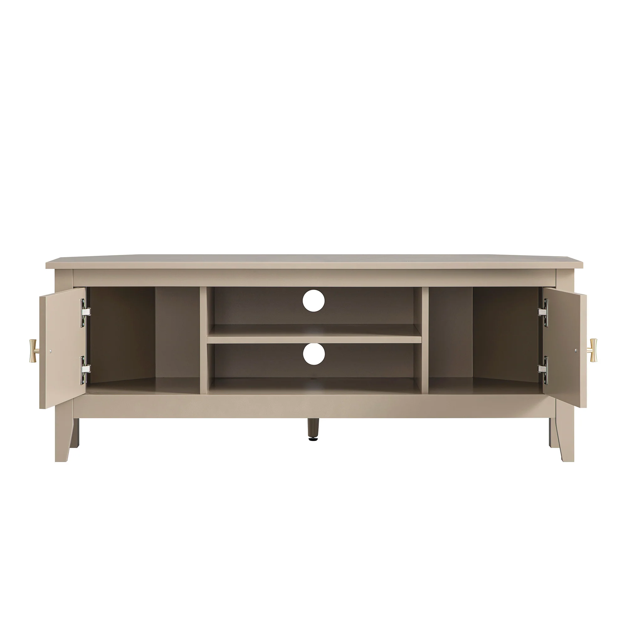 Oakham 120cm Corner TV Unit, Deep Greige - Image 11