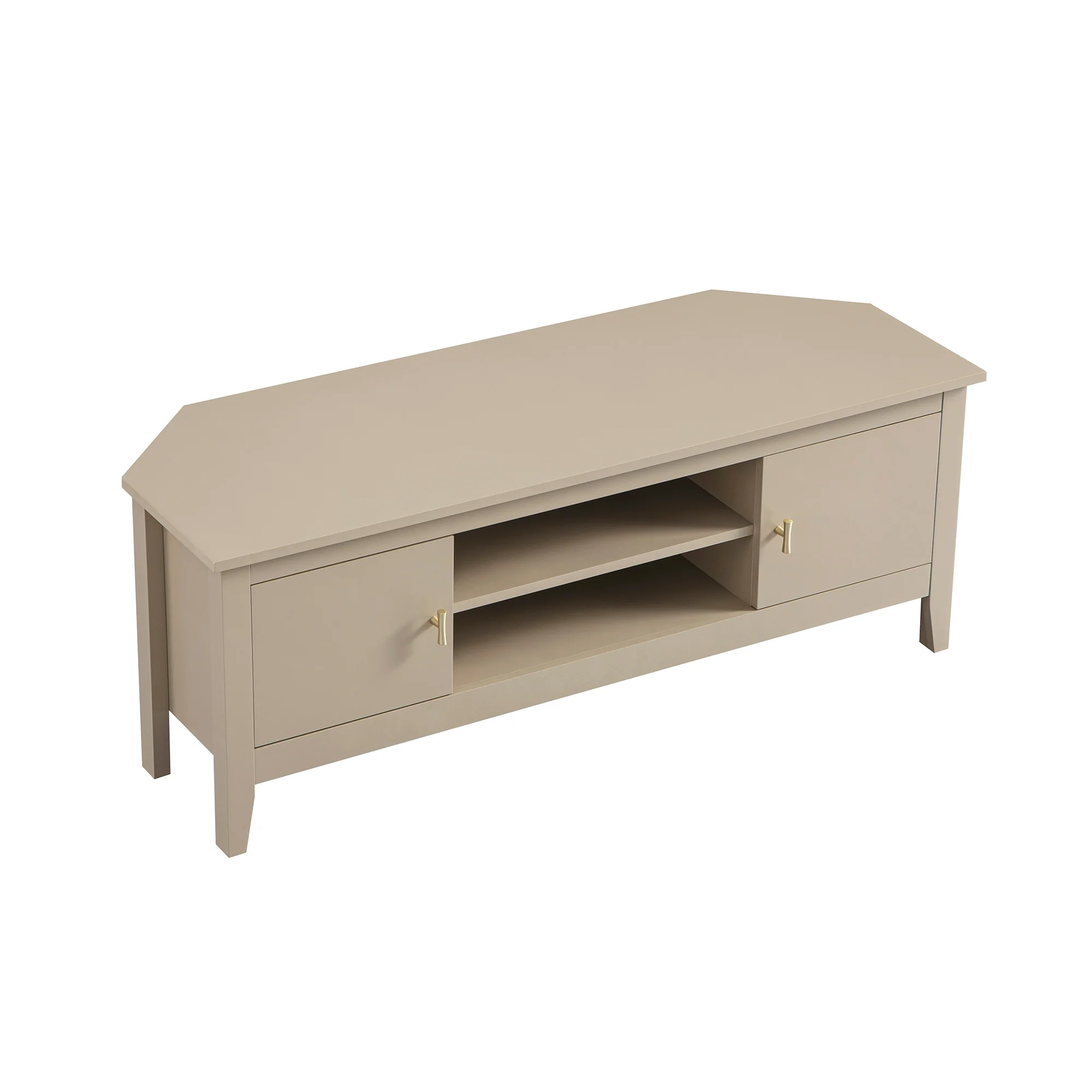 Oakham 120cm Corner TV Unit, Deep Greige - Image 7