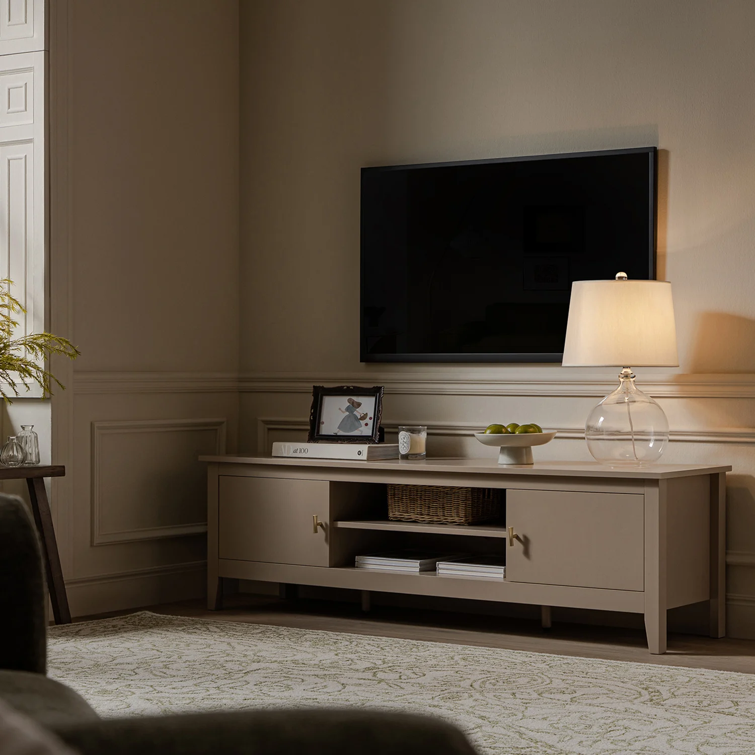 Oakham 150cm TV Unit, Deep Greige - Image 2