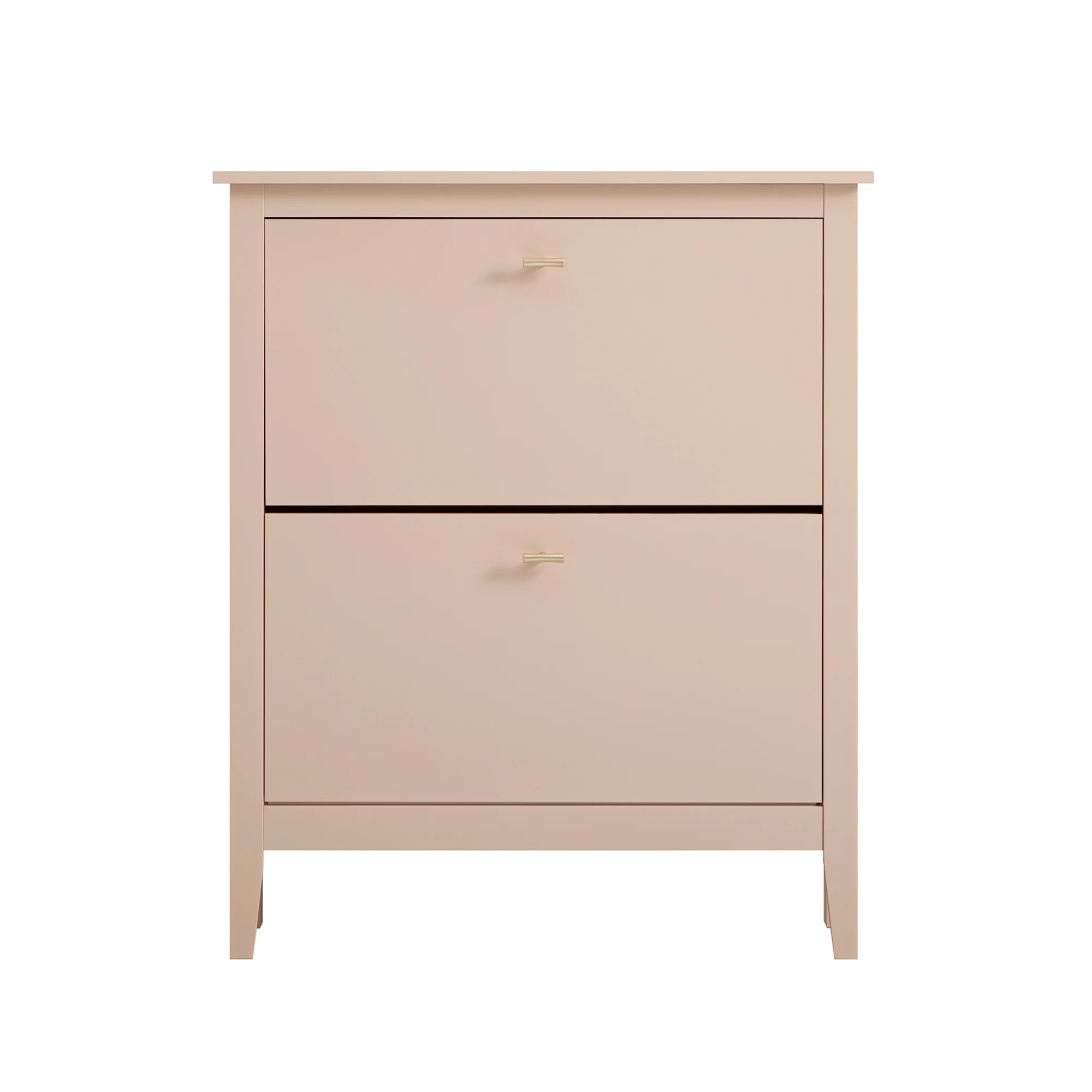 Oakham 2-Tier Shoe Cabinet, Nude Pink - Image 7
