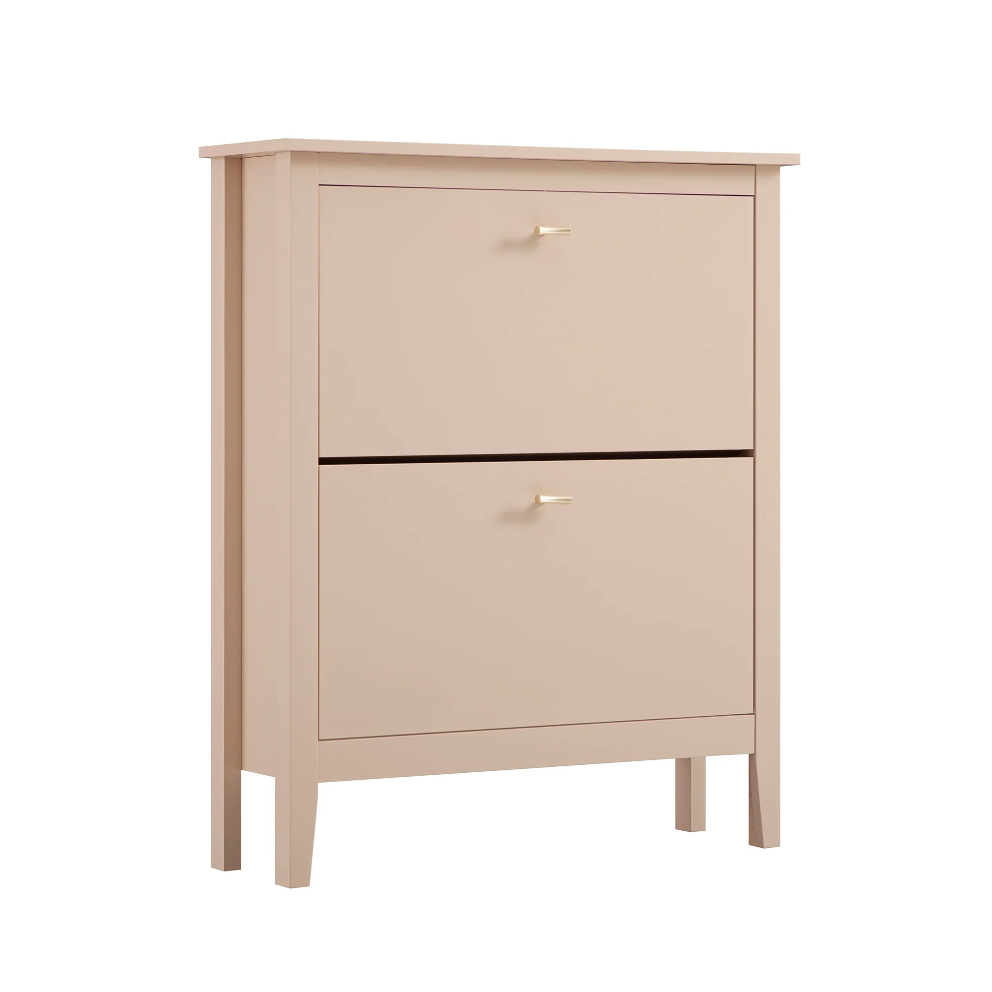 Oakham 2-Tier Shoe Cabinet, Nude Pink - Image 8