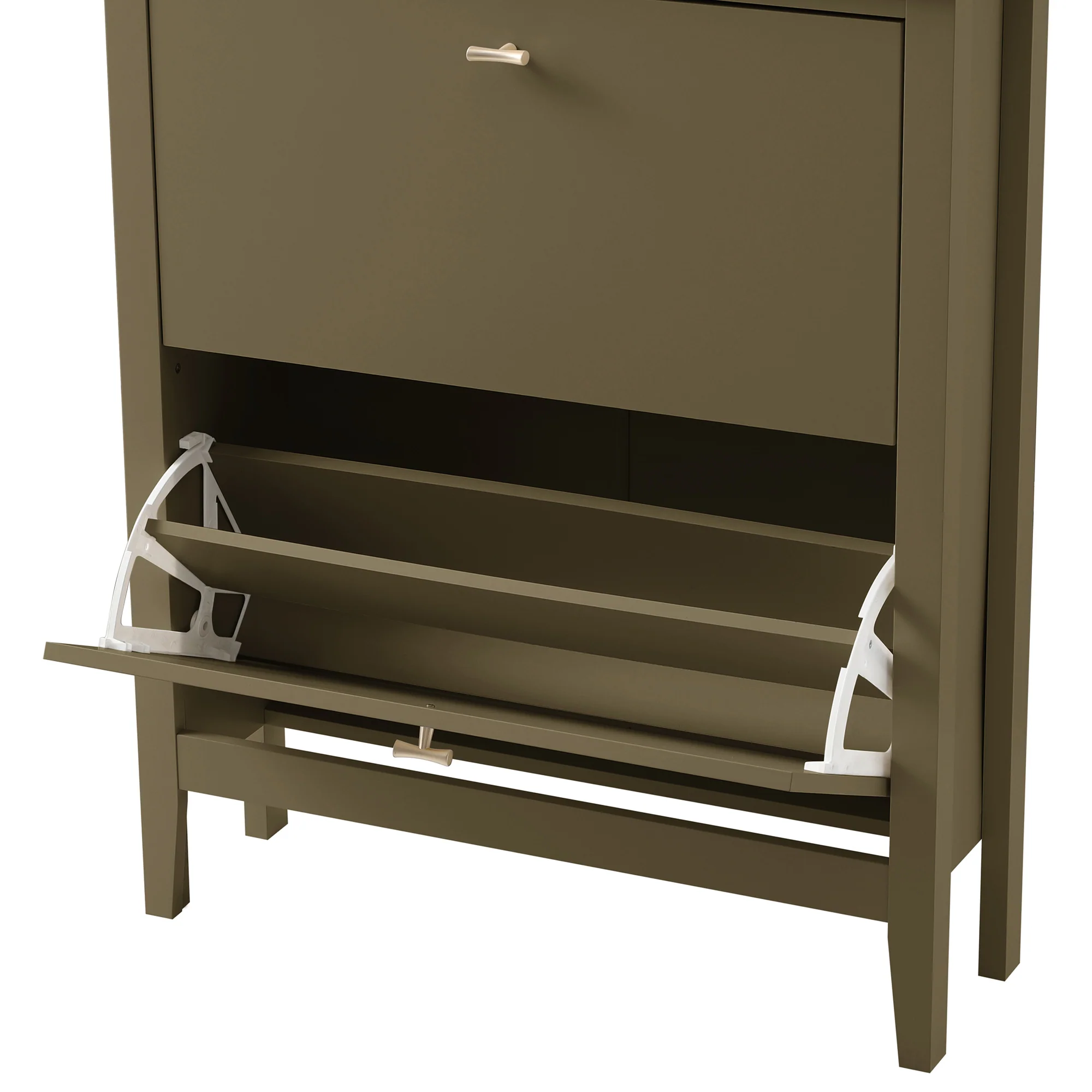 Oakham 2-Tier Shoe Cabinet, Olive Grove - Image 13