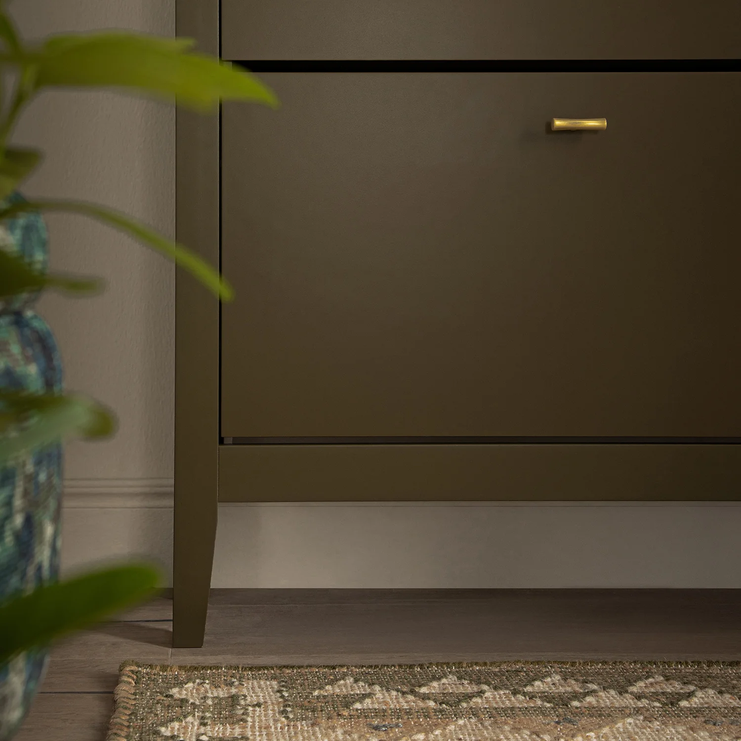 Oakham 2-Tier Shoe Cabinet, Olive Grove - Image 6