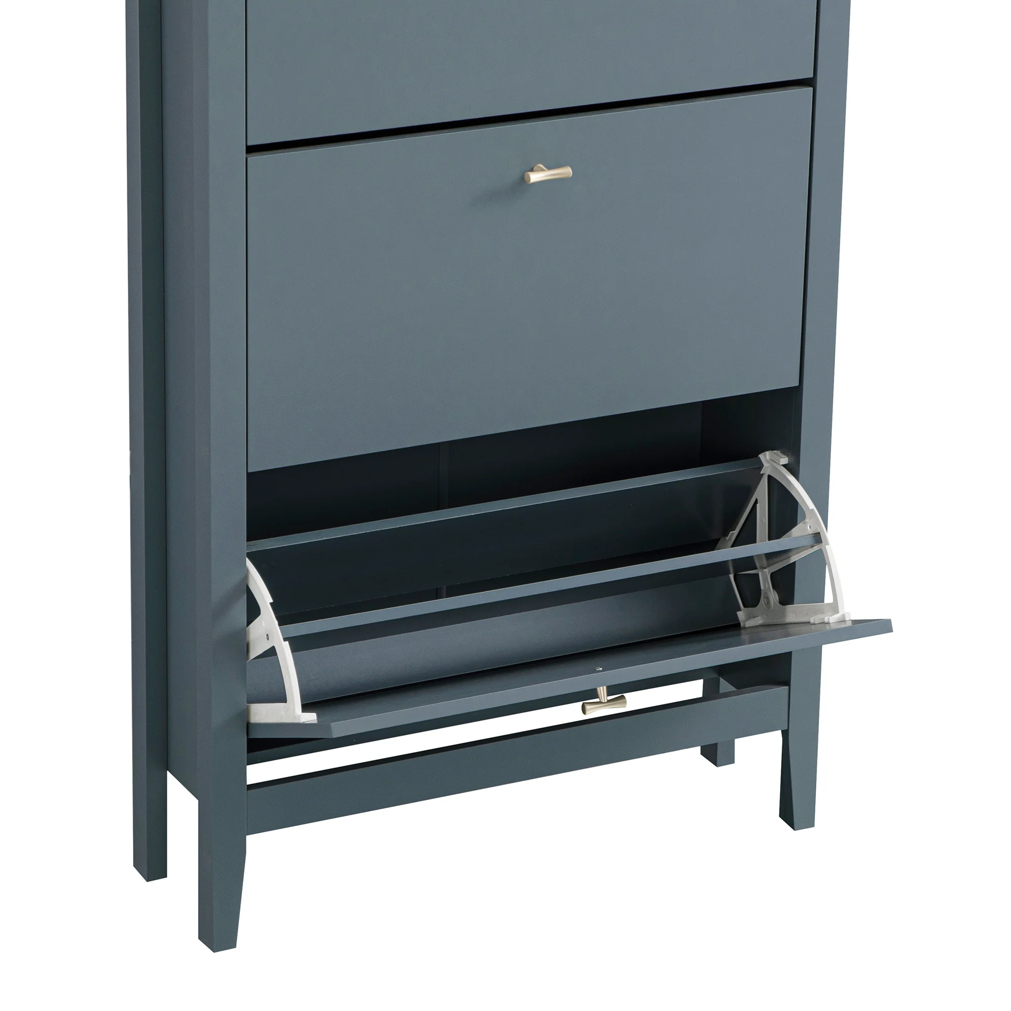 Oakham 3-Tier Shoe Cabinet, Stormy Blue - Image 13