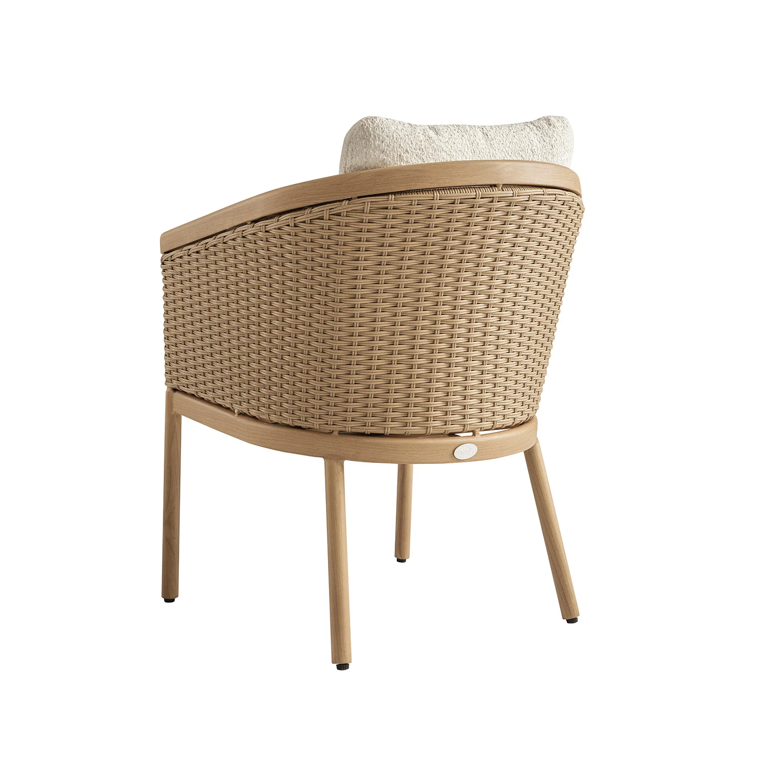 Panarea Indoor and Outdoor Wicker 4-Seater Square Dining Set - Image 14