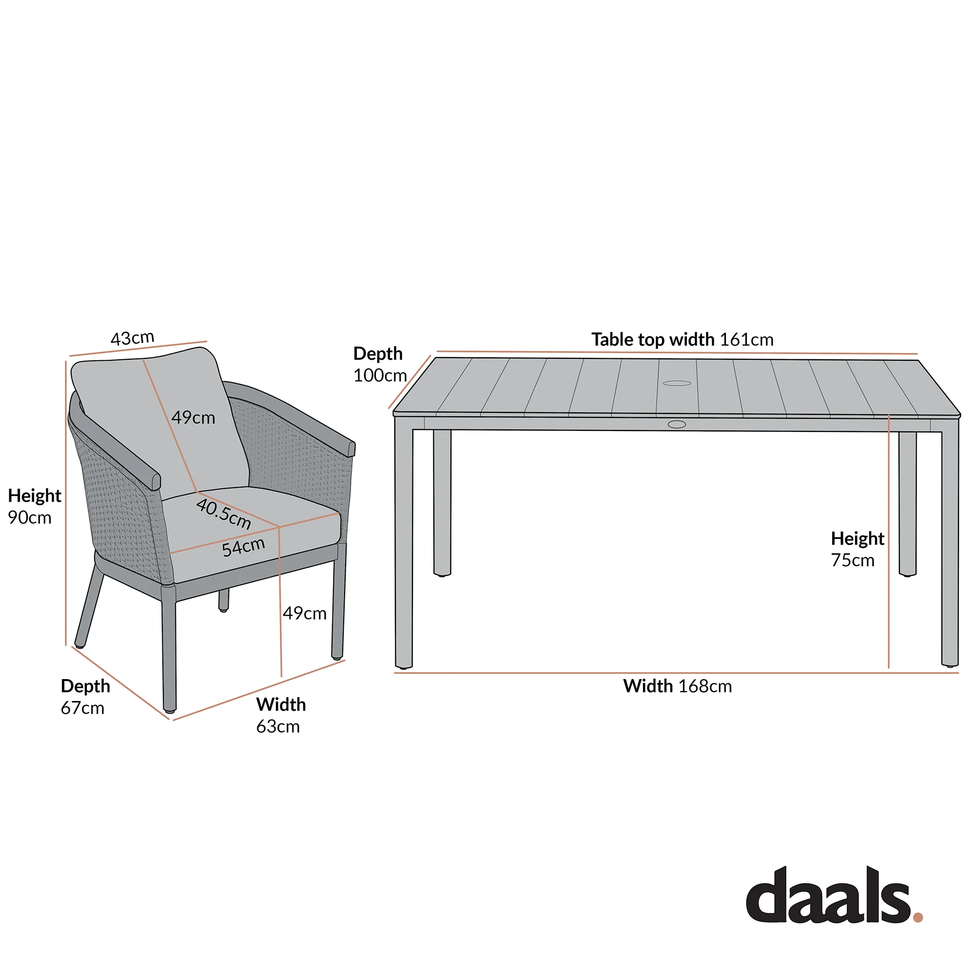 Panarea Indoor and Outdoor Wicker 6-Seater Rectangular Dining Set - Image 12
