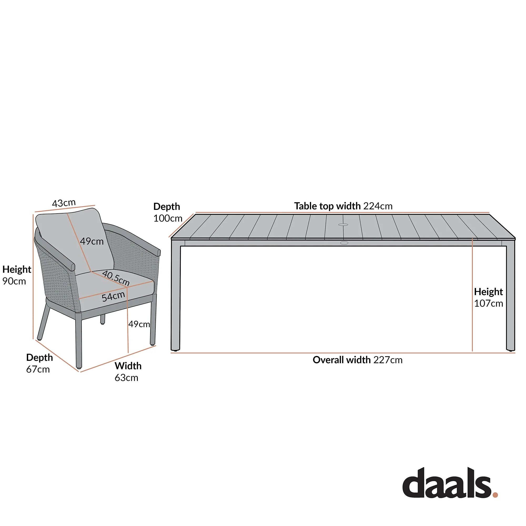 Panarea Indoor and Outdoor Wicker 8-Seater Rectangular Dining Set - Image 3