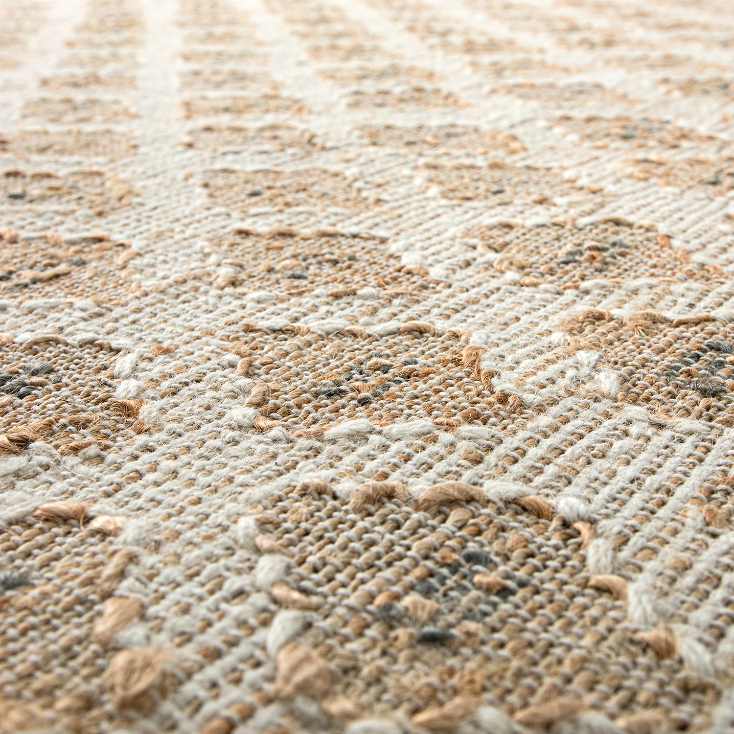 Safi Kilim Traditional Handwoven Jute & Cotton Natural & Olive Green Rug - Image 5