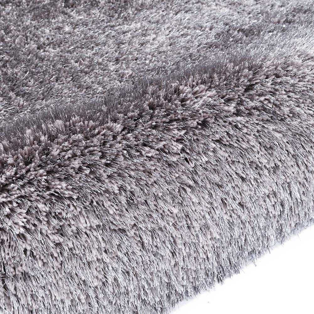Silver Tufted Shaggy Rug 200 x 290 cm - Image 3