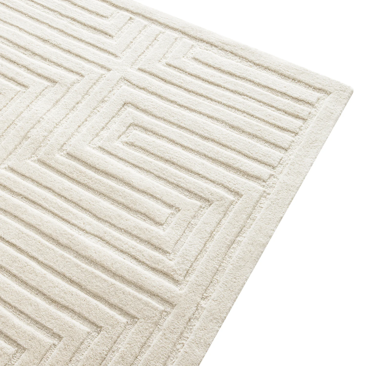 Treviso Ivory Hand Tufted Wool Rug - Image 5